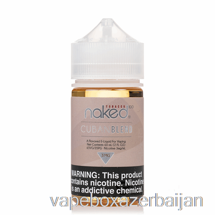 E-Juice Vape Cuban Blend - Naked 100 Tobacco - 60mL 3mg